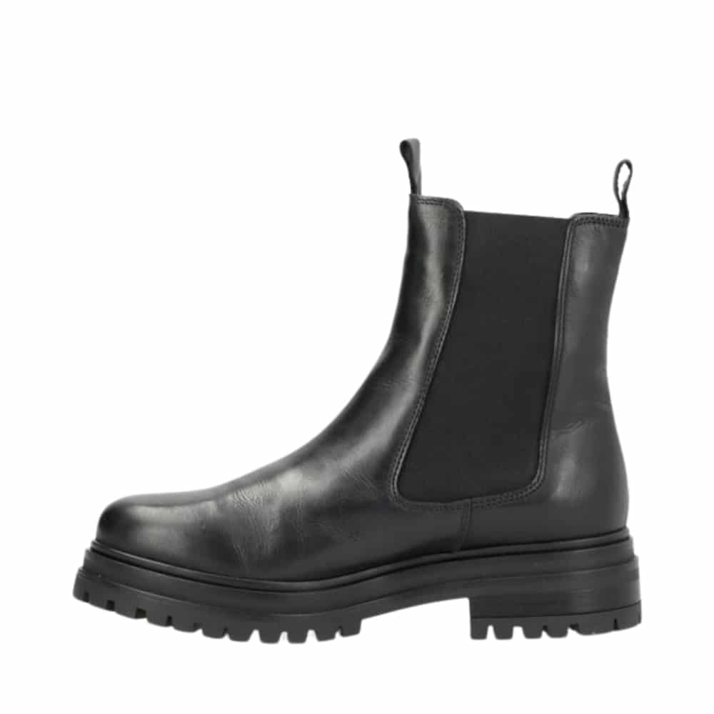 Shoedesign Copenhagen Vista Sea støvle til dame i sort med elastik samt skindoverdel og varm foring