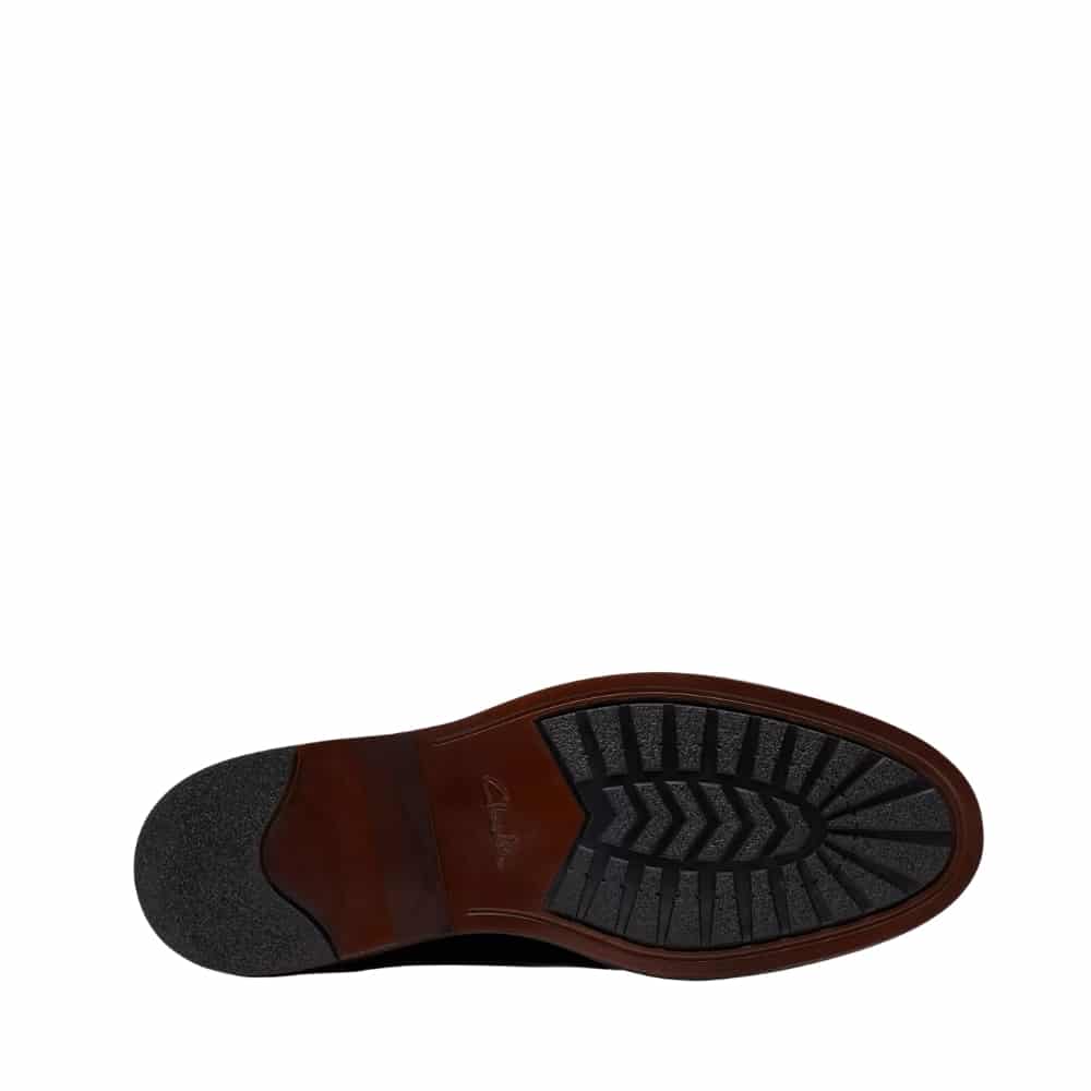 Clarks Aldwin Lace sko til herre i sort | Lædersål | Damkjær Sko