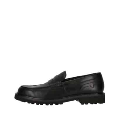 Clarks Berwick Lo Loafers til herre i sort med læderoverdel samt en blød indersål