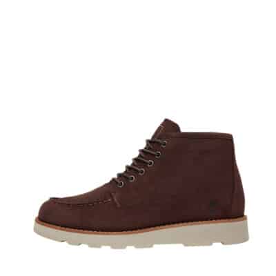 Timberland Britton Mills støvle til herre i mørkebrunt læder med snørebånd og udtagelig sål