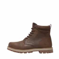 Timberland Britton Road støvle til herre i mørkebrun, lavet af vandtæt Timberland® læder med udtagelig sål