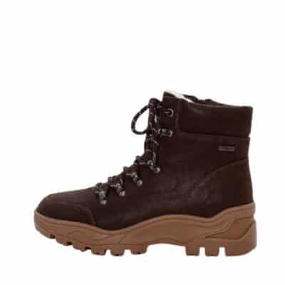 Duffy Støvle til dame i mørkebrun med varm foring og D-Tex samt en chunky ydersål