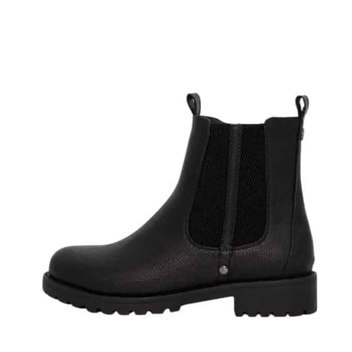 Duffy Placenza Tre støvle til dame i sort med varm foring og chunky ydersål samt funktionel lynlås