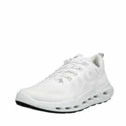 Ecco Biom 720 sneakers til dame i hvid mesh med snørebånd og udtagelig indersål samt gummisål med stødabsorbering