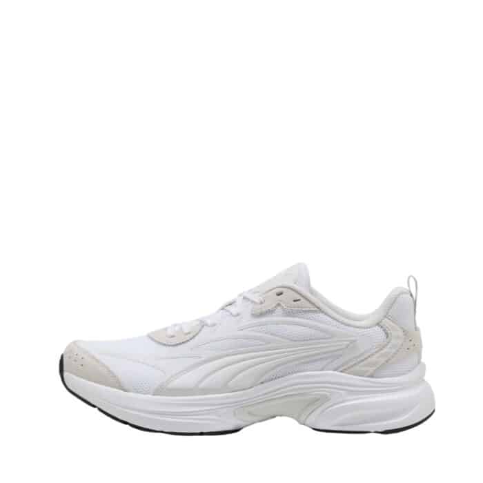 Puma Softride Escalate sneakers til dame i hvid med snørebånd og udtagelig indersål og chunky ydersål