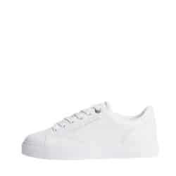 Tommy Hilfiger Feminine Cupsole sneakers til dame i hvidt glatskind med snørebånd og udtagelig indersål