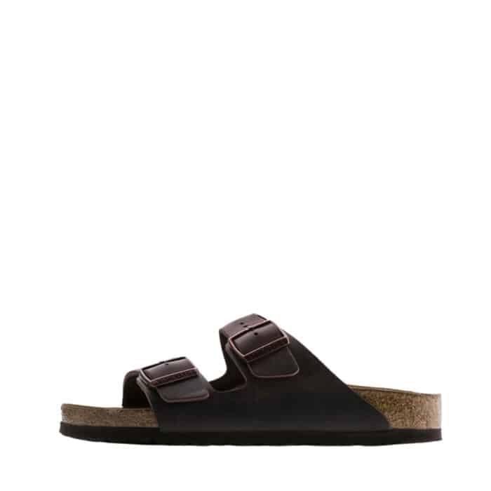 Birkenstock sandal til dame i brun med justerbar remme og blød fodseng.