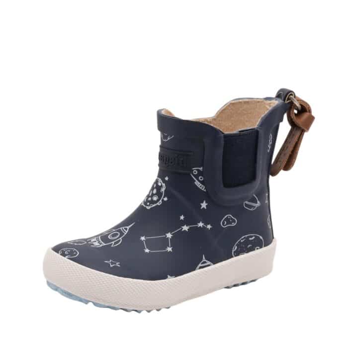Bisgaard To The Moon gummistøvle til børn i mørkeblå med gummisål og 100% vandtæt