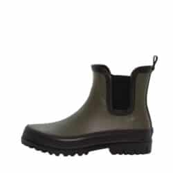 Duffy gummistøvle til dame i khaki med elastik i siderne samt slidstærk sål