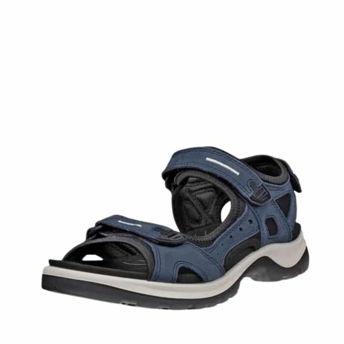Ecco Offroad sandal til dame i læder med velcroremme samt stødabsorberende sål
