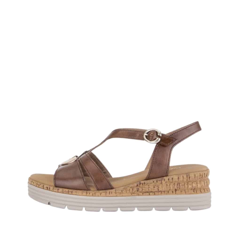 Gabor Sandal Dame - 41 - Brun - Model: Tekst - Fri fragt