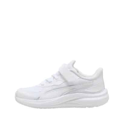 Puma Skyrocket 2 AC sneakers til børn i hvid med udtagelig sål og velcrolukning