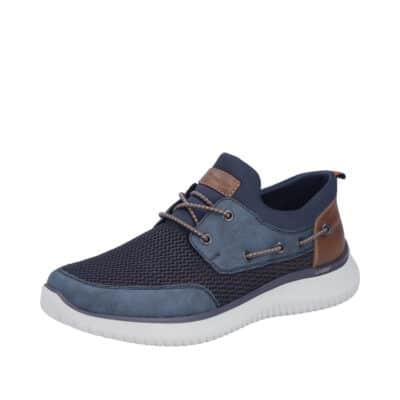 Rieker sneakers til herre i blå med Lightsole+ ydersål og ekstra bredde G