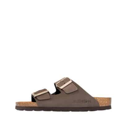 Rohde Sunnys N°12 sandal til dame i brun med skindoverdel og skindsål samt 2 justerbare spænder