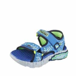 skechers-mega-splash-sandal-boern-blå-kombi-402161l-2