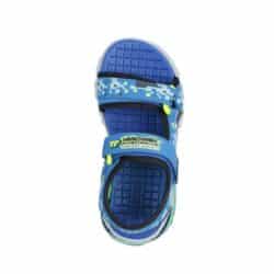 skechers-mega-splash-sandal-boern-blå-kombi-402161l-3