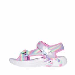 Skechers S Lights Unicorn Dreams sandal til børn med lys og velcroremme