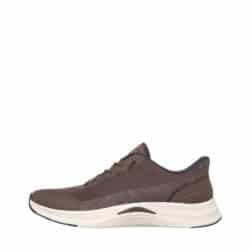 Skechers Slip-In Arch Fit 2.0 sneakers til dame i brun med udtagelig indersål.