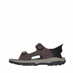 Skechers Tresmen Reece Slip-In sandal til herre i brun med fast hælkappe