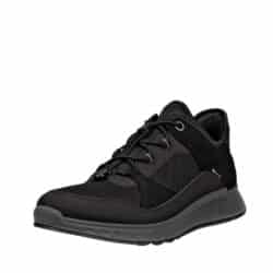 Ecco Exostride sneakers til dame i sort med udtagelig sål og Gore-Tex samt justerbar elastik