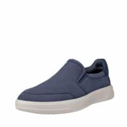 Ecco Move M hyttesko til herre i blå med skindoverdel og udtagelig sål samt elastik lukning