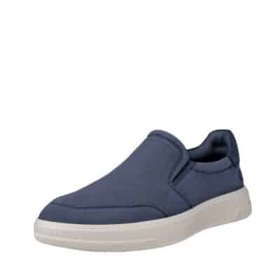 Ecco Move M hyttesko til herre i blå med skindoverdel og udtagelig sål samt elastik lukning