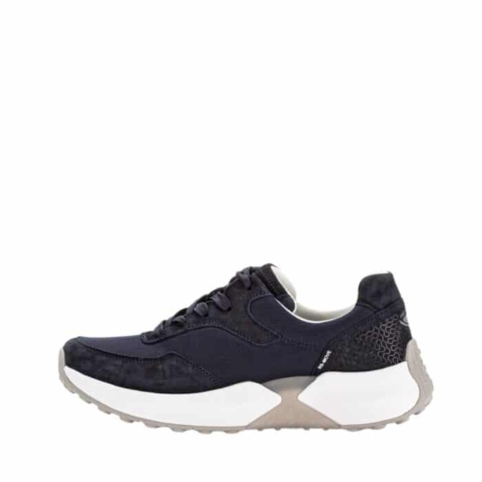 Gabor Rollingsoft sneakers til dame i mørkeblå med udtagelig sål og snørebånd