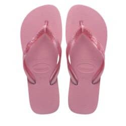 Havaianas Top Sences klipklapper i rosa med tå-rem og gummisål samtidig med de er vandafvisende