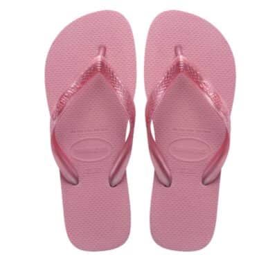 Havaianas Top Sences klipklapper i rosa med tå-rem og gummisål samtidig med de er vandafvisende