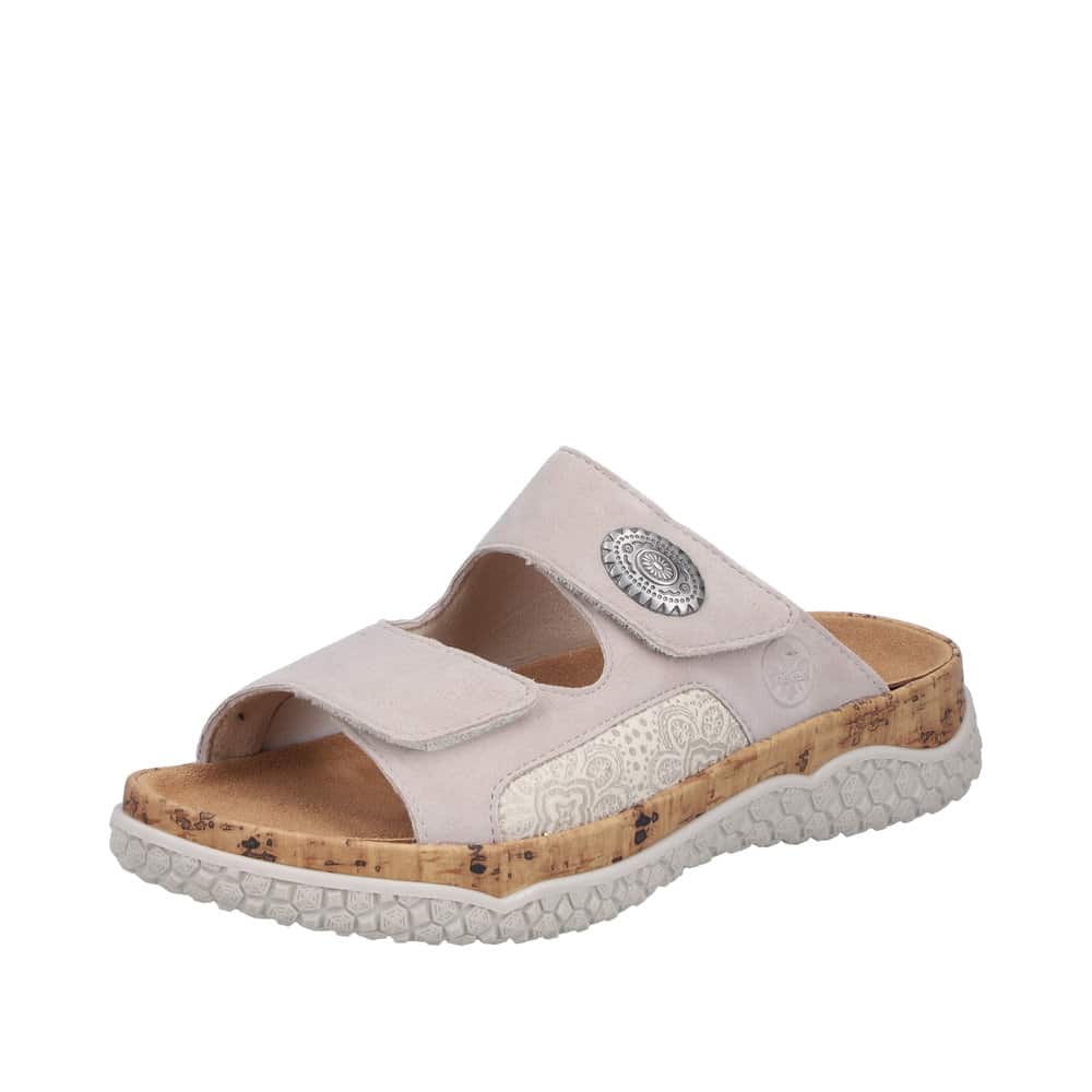 Rieker Sandal Dame - 38 - Beige - Model: Tekst - Fri fragt