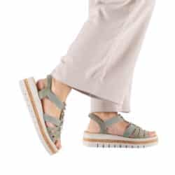 rieker-sandal-dame-grøn-v4949-52-3