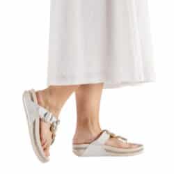 rieker-sandal-dame-hvid-sølv-V1461-90-2