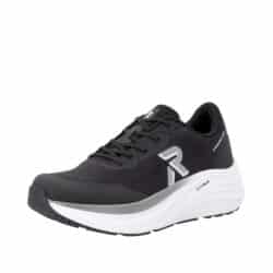 Rieker sneakers til dame i sort med udtagelig sål samt ydersål på 4,5 cm og ekstra bredde G