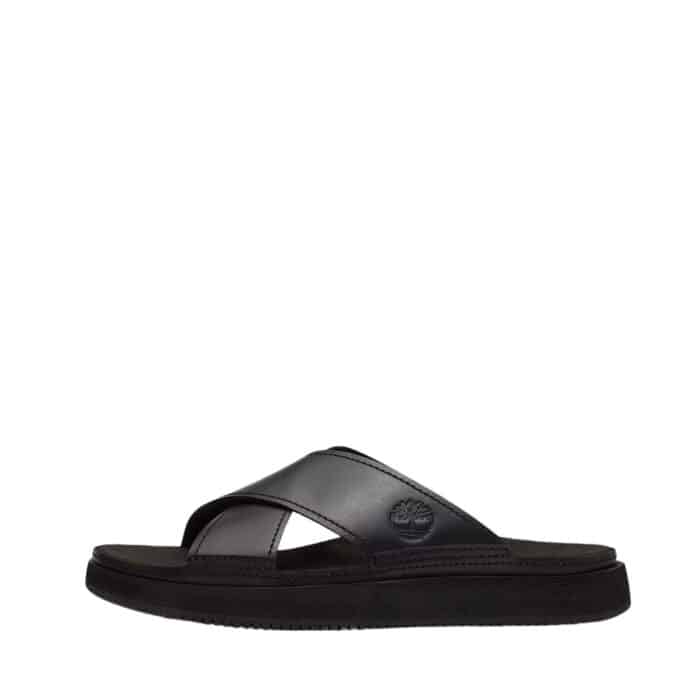 Timberland Casco Cove sandal til herre i sort med skindoverdel samt ydersål i gummi og elastik