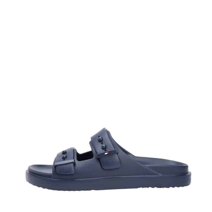 Tommy Hilfiger Lightweight Pin Buckle sandal til herre i blå med justerbare remme