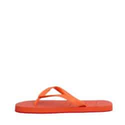 Billi Bi klipklapper til dame i orange med tå-rem og gummisål.