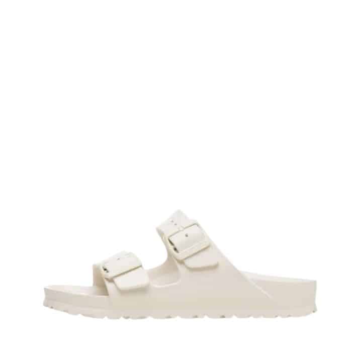 Birkenstock Arizona EVA Narrow sandal til dame i hvid med to justerbare spænder samtidig med at de er vandtætte