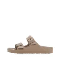 Birkenstock Arizona EVA Narrow sandal til dame i beige med 2 justerbare spænder samtidig med at de er vandtætte