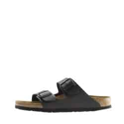 Birkenstock Arizona Regular sandal til herre i sort med to justerbare spænder og ruskindssål