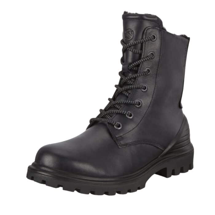 Ecco Tredtray K støvle til børn i sort skind med varm foring og HydroMax for kraftig vandafvisning