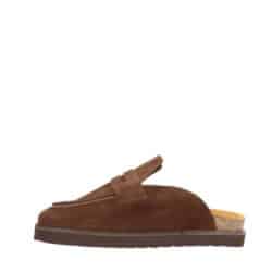 Shoedesign Copenhagen Octavia slippers i skind med åben hæl og blød sål.