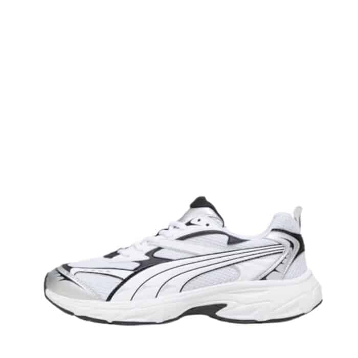 Puma Morphic Base sneakers til dame og herre i hvid med smarte detaljer og chunky sål