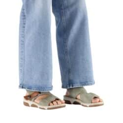 rieker-sandal-dame-grøn-66280-52-3