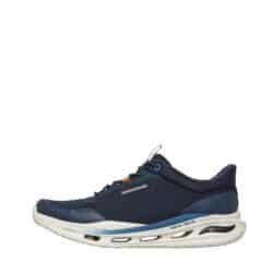 Skechers Slip-In Hunter sneakers til herre i blå med udtagelig sål og fast hælkappe samt svangstøtte og elastik