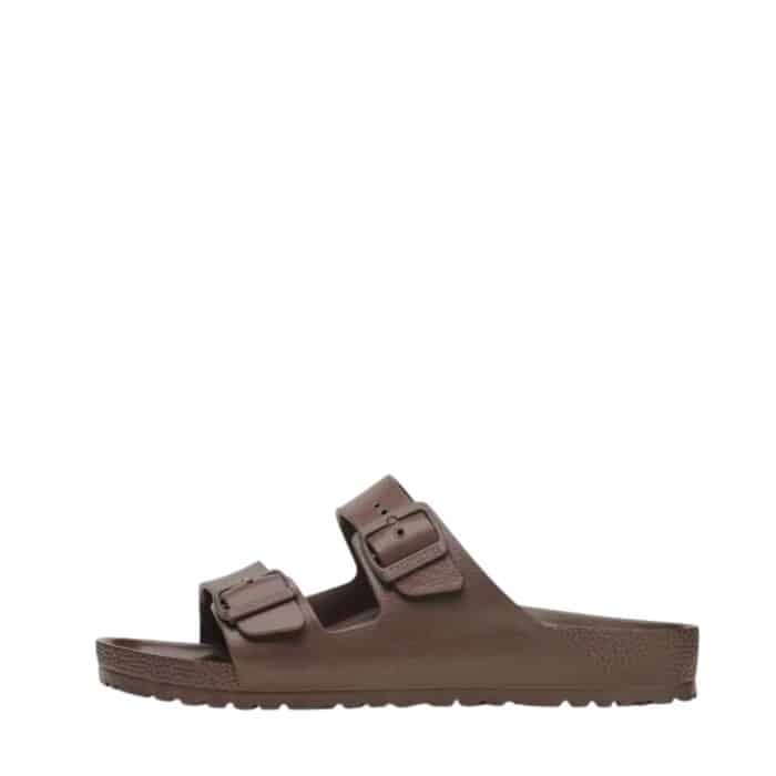 Birkenstock Arizona EVA Narrow sandal til dame i brun med to justerbare spænder samtidig med at de er vandtætte
