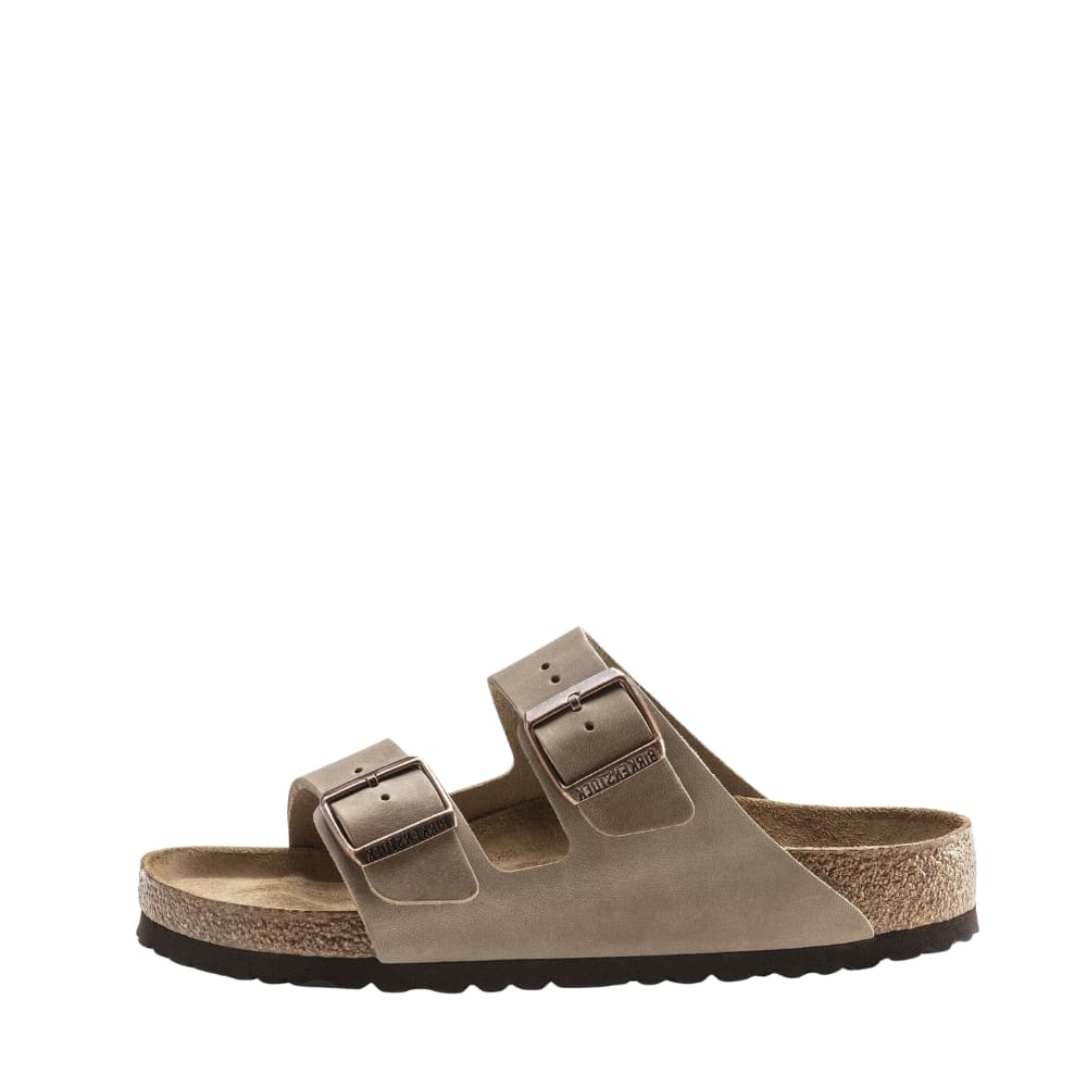 Birkenstock Arizona Regular sandal til herre i beige med overdel i læder og to justerbare spænder