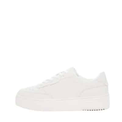 Duffy Paterno Uno sneakers til dame i hvid med plateausål samt snørebånd