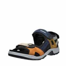 Ecco Offroad sandal til herre med flot farvekombination i ruskind med 3 justerbare velcroremme samt øget stødabsorbering