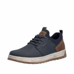 Rieker sneakers til herre i blå med ekstra bredde H og Rieker-Tex samt elastik