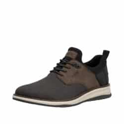 Rieker sneakers til herre i brun med elastik og indersål af skind